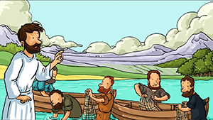 La pêche miraculeuse Lc 5, 111 catéchèse enfants Théobule